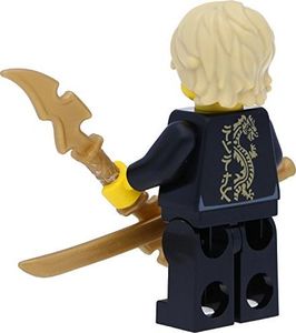 LEGO Minifigurka Ninjago: Lloyd (Black Wu-Cru Training Gi) z mieczami 7