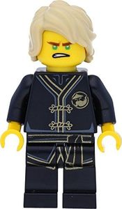 LEGO Minifigurka Ninjago: Lloyd (Black Wu-Cru Training Gi) z mieczami 8