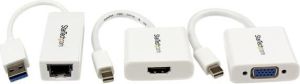 Adapter AV StarTech DisplayPort Mini - HDMI DisplayPort Mini - D-Sub (VGA) biały (MACAMDPGBK) 3
