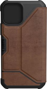 UAG UAG Metropolis - skórzana obudowa ochronna z klapką do iPhone 12/12 Pro (brązowa) 2