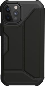 UAG UAG Metropolis - skórzana obudowa ochronna z klapką do iPhone 12 Pro Max (czarna) 1