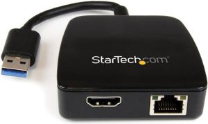 Stacja/replikator StarTech USB 3.0 na HDMI + RJ45 (USB31GEHD) 1