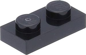 LEGO 50 x płyta LEGO 1 x 2 czarna 1