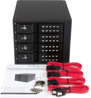 Kieszeń StarTech na 4 dyski twarde 3.5", SATA, SAS (HSB4SATSASBA) 2
