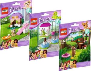 LEGO Lego Friends zestaw 3 serii 3-41023 jelonek w lesie + 41024 papugarnia + 41025 domek dla szczeniąt 1