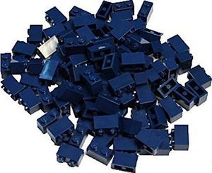LEGO Klocki LEGO 50x 1 x 2 granatowe 2