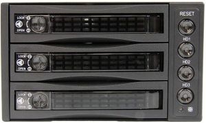 Kieszeń StarTech na 3 dyski twarde 2,5/3.5", SAS, SATA (SATSASBAY3BK) 1