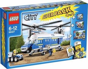 LEGO LEGO 66427 City Helikopter policyjny 4 w 1 Superpack / zestaw (4436 + 4437 + 4439 + 4441) 1