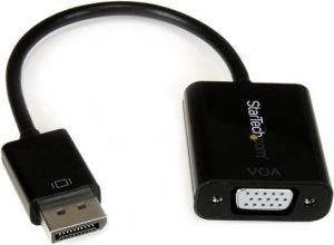 Adapter AV StarTech DisplayPort - D-Sub (VGA) 0.1m czarny (DP2VGA3) 1