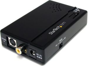 Adapter AV StarTech HDMI - S-Video - RCA (Chinch) czarny (VID2HDCON) 1