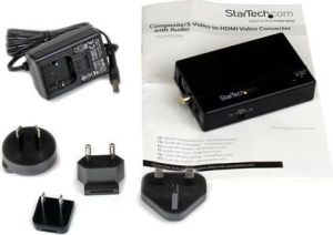 Adapter AV StarTech HDMI - S-Video - RCA (Chinch) czarny (VID2HDCON) 4