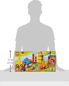 LEGO LEGO Duplo 10813 - Duży plac budowy, idealna zabawka dla małych dzieci, duże klocki 10