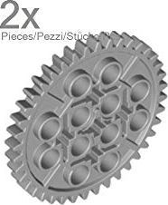 LEGO LEGO Technic - Technologia 2 szarego koła zębatego 40 zębów 1