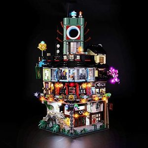 BRIKSMAX Zestaw oświetlenia BRIKSMAX LED do miasta NINJAGO, kompatybilny z modelem klocków Lego 70620 - bez zestawu Lego 1