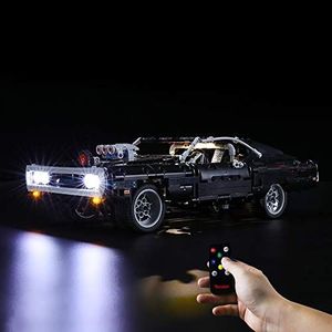 BRIKSMAX Zestaw oświetlenia BRIKSMAX Led do ładowarki Dom's Dodge Charger, kompatybilny z modelem klocków Lego 42111 - bez zestawu Lego 1