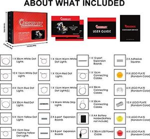 BRIKSMAX Zestaw oświetlenia BRIKSMAX Led do koparki Lego Technic Liebherr R 9800, kompatybilny z modelem klocków Lego 42100 - bez zestawu Lego 7