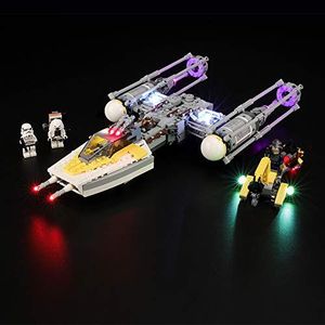 BRIKSMAX BRIKSMAX Zestaw oświetlenia Led do Lego Star Wars Y-Wing Starfighter, kompatybilny z modelem klocków Lego 75172 - bez zestawu Lego 1