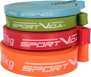 SportVida Powerband SV-HK0341 różne poziomy oporu w zestawie wielokolorowy 4 szt. 2