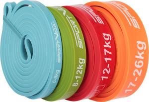 SportVida Powerband SV-HK0341 różne poziomy oporu w zestawie wielokolorowy 4 szt. 4