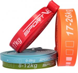 SportVida Powerband SV-HK0341 różne poziomy oporu w zestawie wielokolorowy 4 szt. 5