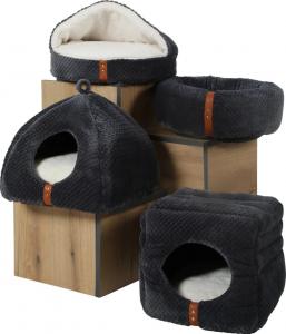 Zolux Legowisko dla kota Paloma z przykryciem, 480x480x150 mm, kol. szary 6