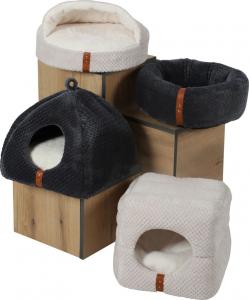 Zolux Legowisko dla kota PALOMA Cube 2w1, 350x350x,350 mm, kol. beżowy 12