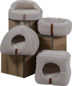 Zolux Legowisko dla kota PALOMA Cube 2w1, 350x350x,350 mm, kol. beżowy 9
