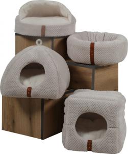 Zolux Legowisko dla kota PALOMA Cube 2w1, 350x350x,350 mm, kol. beżowy 10