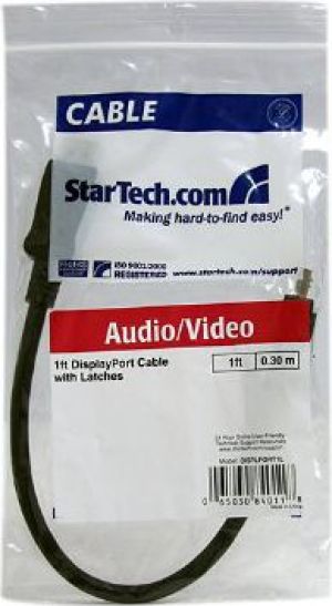 Kabel StarTech DisplayPort - DisplayPort 0.3m czarny (DISPLPORT1L) 2