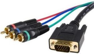 Kabel StarTech D-Sub (VGA) - RCA (Cinch) x3 0.9m czarny (HD15CPNTMM3) 1