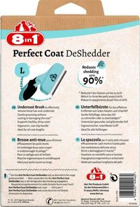 8in1 Zgrzebło do dla psa wyczesywania podszerstka Perfect Coat L 4