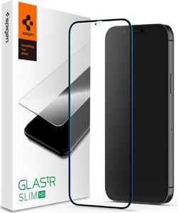 Spigen SZKŁO HARTOWANE SPIGEN GLASS FC IPHONE 12 MINI BLACK 1