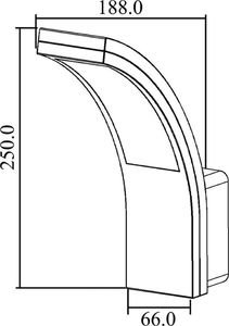 Kinkiet Maclean Lampa LED Maclean MCE343 SV ścienna zewnętrzna elewacyjna 7