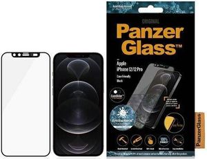 PanzerGlass Szkło hartowane do iPhone 12 / 12 Pro Case Friendly CamSlider Antibakteriell Black 2