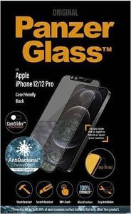 PanzerGlass Szkło hartowane do iPhone 12 / 12 Pro Case Friendly CamSlider Antibakteriell Black 3