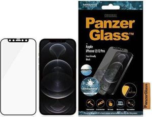 PanzerGlass Szkło hartowane do iPhone 12/12 Pro Case Friendly  Anti-glare Black (2720) 2