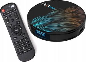 Odtwarzacz multimedialny HK1 MAX ANDROID SMART TV BOX 4/64 GB + KLAWIATURA 1