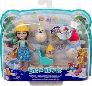 Mattel Lalka Enchantimals zestaw Lepienie Bałwanka 1