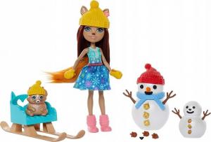 Mattel Lalka Enchantimals zestaw Lepienie Bałwanka 2