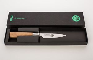 Suncraft Zestaw noży Suncraft MU Bamboo z blokiem: [MU-SET] uniwersalny 4