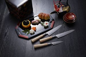 Suncraft Zestaw noży Suncraft Senzo Twisted Octagon z blokiem: [TO-SET] uniwersalny 6