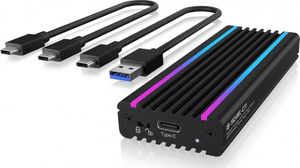 Kieszeń Icy Box USB-C 3.2 Gen 2 - M.2 NVMe SSD RGB (IB-1824ML-C31) 2