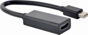 Adapter AV Gembird DisplayPort Mini - HDMI czarny (A-MDPM-HDMIF4K-01) 1