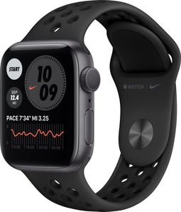 Smartwatch Apple Watch Series 6 Nike GPS 40mm Gray Alu Black Sport Czarny  (M00X3FD/A) 1