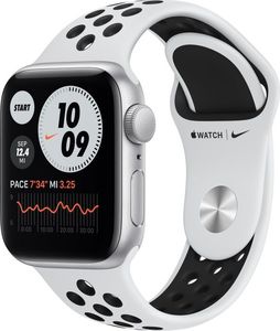 Smartwatch Apple Watch SE Nike GPS 40mm Silver Alu Platinium Sport Biały  (MYYD2FD/A) 1