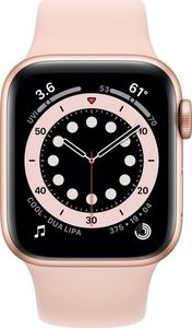 Smartwatch Apple Watch 6 GPS + Cellular 40mm Gold Alu Rose Sport Różowy  (M06N3WB/A) 2