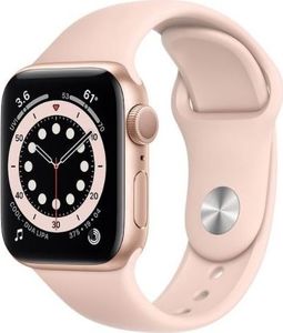 Smartwatch Apple Watch Series 6 GPS 44mm Gold Alu Rose Sport Różowy  (M00E3WB/A) 1