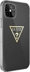 Guess Etui Guess Metallic Collection HardCase do iPhone 12 Pro Max czarne 1