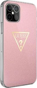 Guess Etui Guess Metallic Collection HardCase do iPhone 12 Pro Max różowe 1