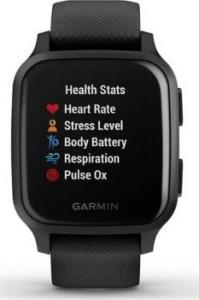 Zegarek sportowy Garmin Venu Sq Music Czarny  (010-02426-10) 2
